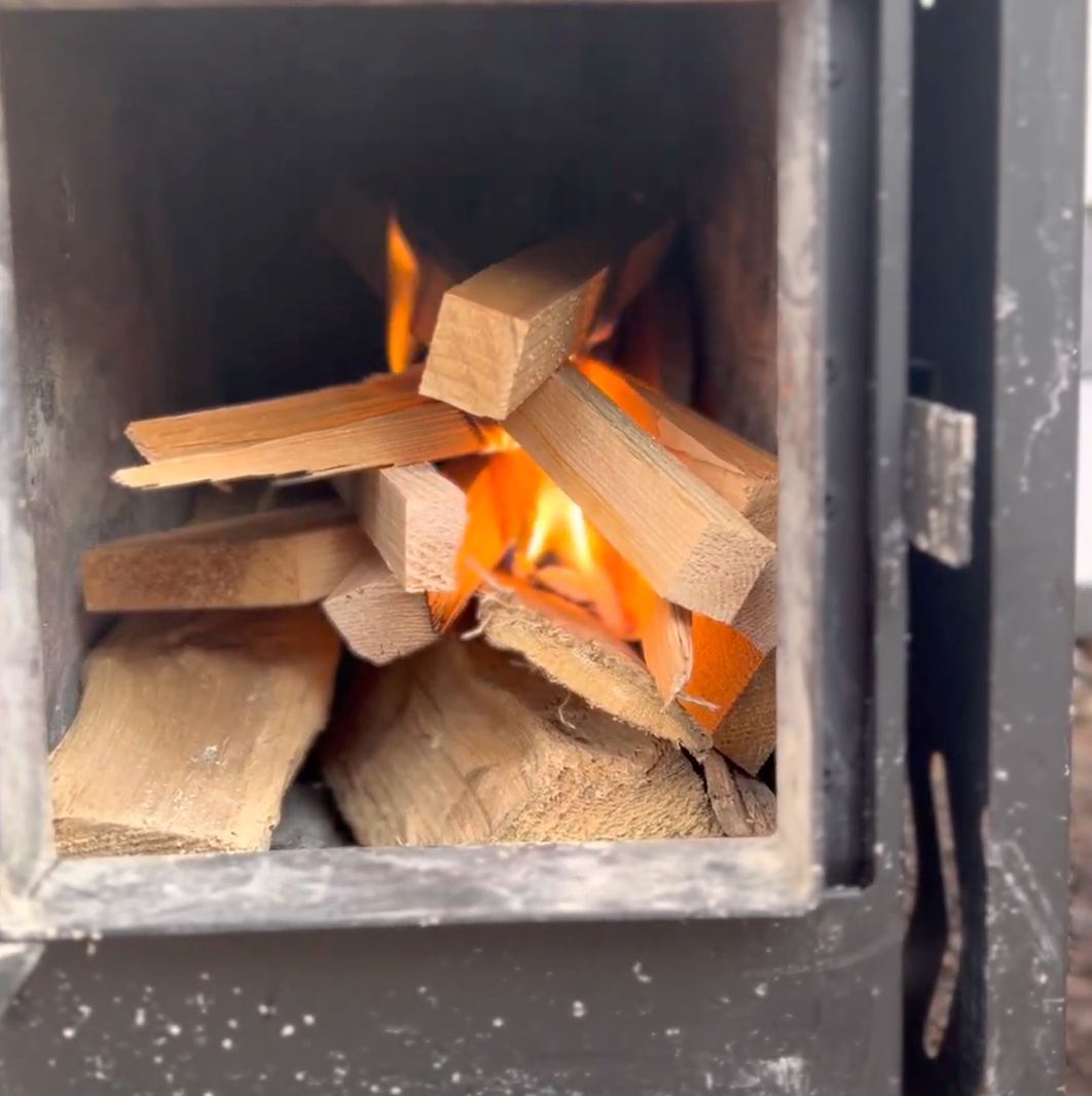 sauna stove fire